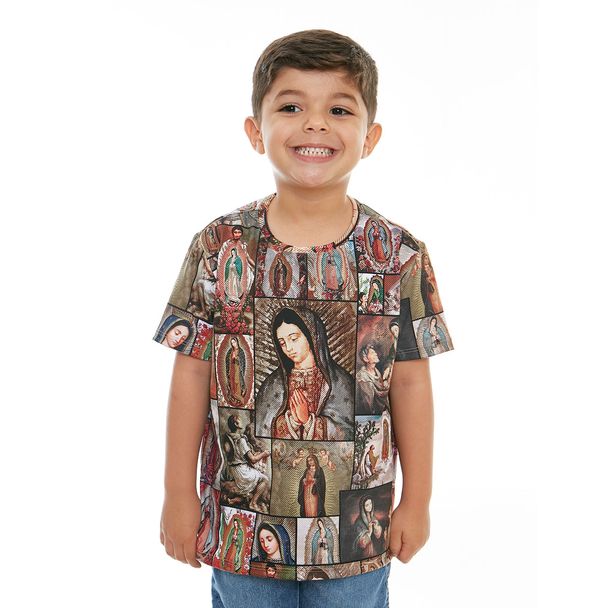 Camiseta Infantil Nossa Senhora de Guadalupe DV11645 Estampado 6