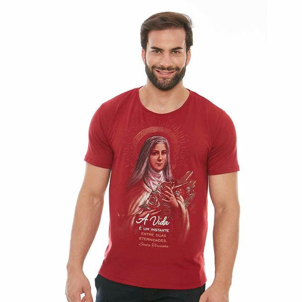 Camiseta Santa Teresinha DV11885 Vermelho M