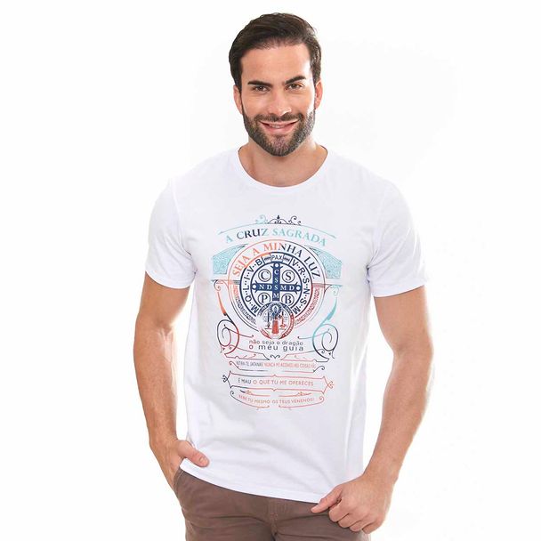 Camiseta-Medalha-de-Sao-Bento--branco-frente